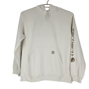 Carhartt Hoodie Sweatshirt Mens 2XL Malt Pullover Outdoor Logo Loose Fit NWT